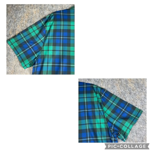 Chubbies Saint Andrew Plaid Tartan Country Club Preppy Golf Polo Shirt Sz L - Picture 12 of 16
